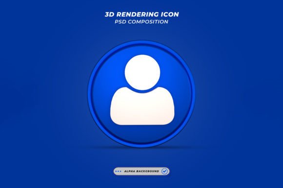 3D Realistic Person Icons for Modern Design