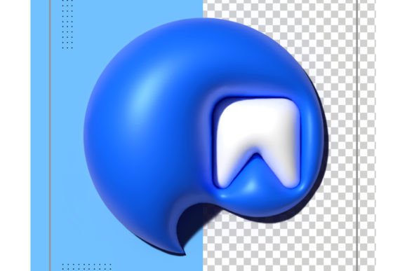 Bookmark or Save Icon in 3D Rendering