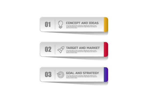 Creative Infographic Three Step Template: Streamlining Visual Communication for Print and Digital Design