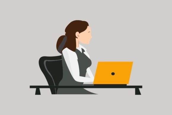 Evaluating the Business Woman Working in Office Art Collection for Professional Design Projects