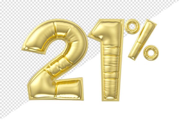 Gold Glossy Balloon: 21% Off Premium 3D Asset