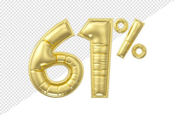 Gold Glossy Balloon: 61% Discount Offer