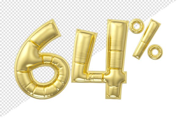 Gold Glossy Balloon: 64% Off Premium 3D Asset