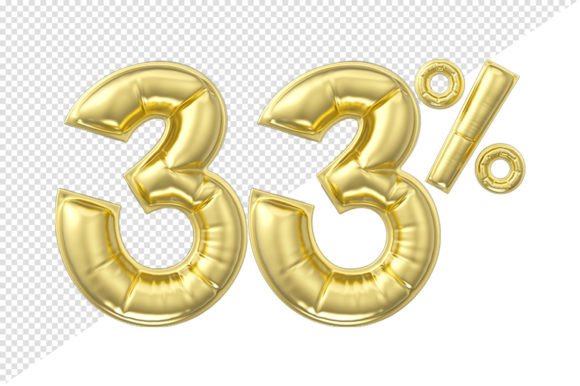 Integrating the 33 Percent Discount Gold Glossy Balloon Asset into Professional Design Workflows