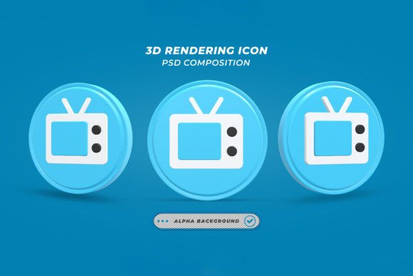 Integrating the 3D Render Television Icon into Professional Design Workflows