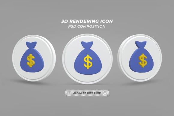 Mastering Visual Impact with a 3D Render Dollar Bag for Professional Design
