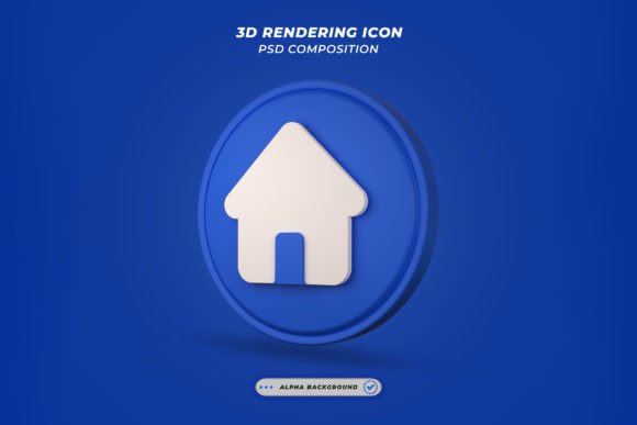 Minimal House Symbol Mortgage 3d Model: A High-Resolution Asset for Financial Visuals