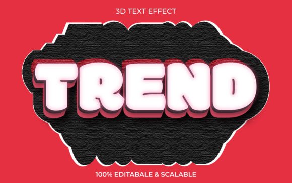Streamlining Visual Branding with the Trend 3D Text Effect Style Mockup